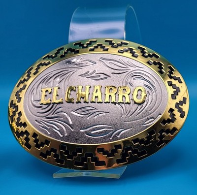 EL CHARRO Big Oval Schnalle 130 Gramm (9 x 12) Modell E202 von 2008 (PANINARO)