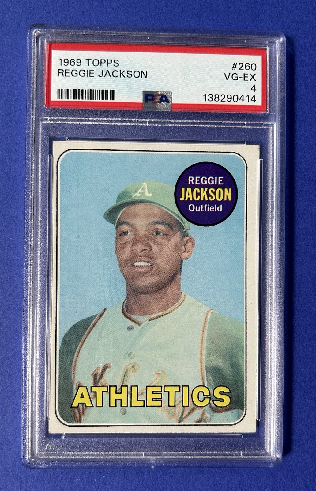 1969 Topps Reggie Jackson #260 PSA 4 VG-EX