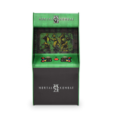 Mortal Kombat 2 Máquina Arcade Cubo Palomitas de Maíz de Estaño Nuevo