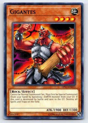 Gigantes OP12-EN013 Common / Short Print OTS Tournament Pack 12 Yu-Gi-Oh LP