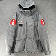 Helly Hansen Warmcore Ambassador Ski Jacket Mens XXL Gray & Red  Aspen Snowmass