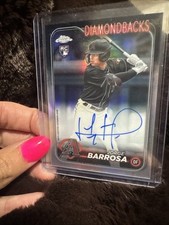 Topps Chrome RC AUTO Card AZ Diamondbacks Jorge Barrosa Chrome Refractor 466/499