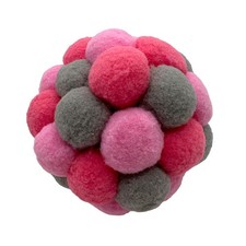 Aumüller Katzenspielkugel Fucsia Plush - Fucsia/Grigio - Gioco per Gatti Giocare