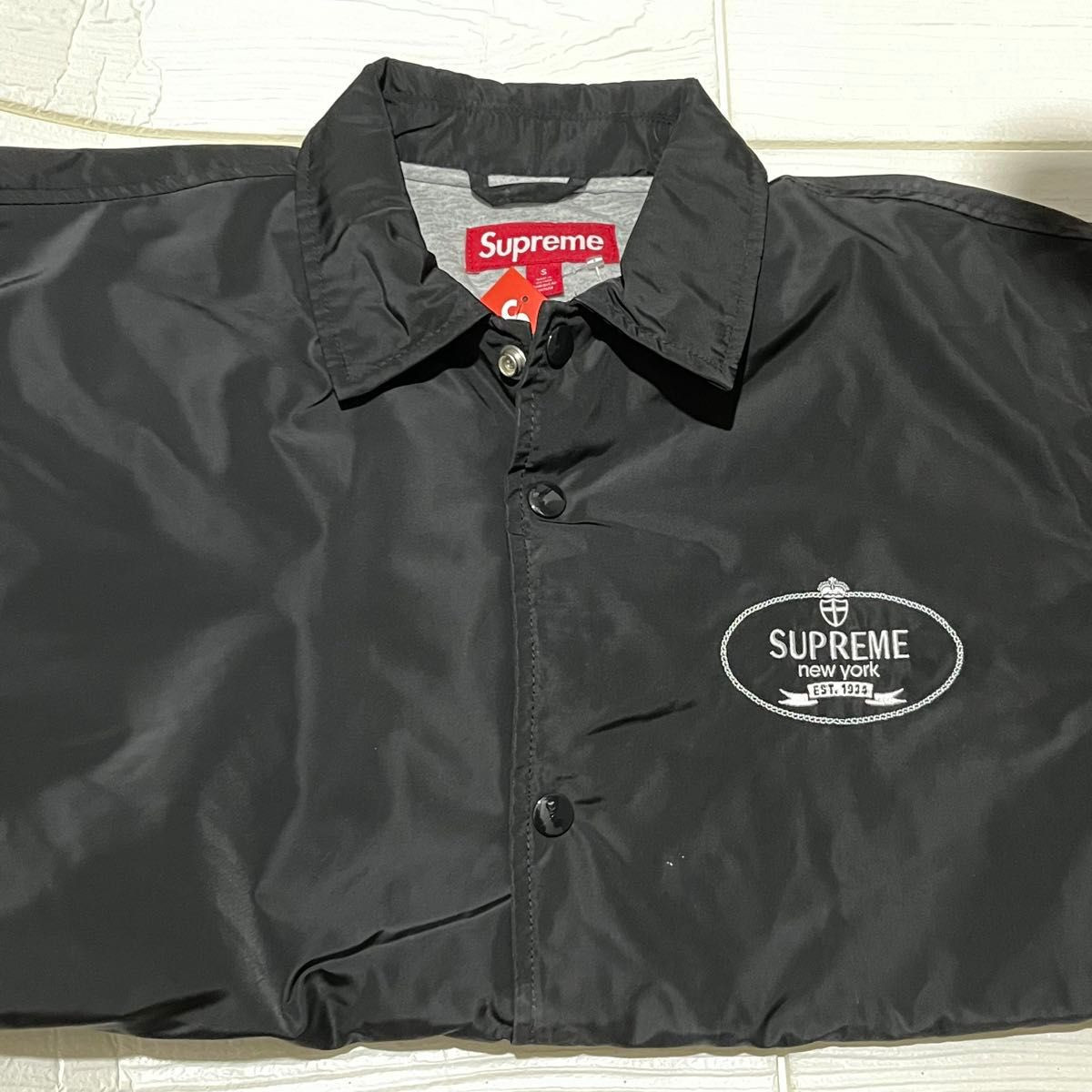New S Supreme Crest Coaches Jacket Black | eBay New S Supreme Crest Coaches Jacket Black | eBay