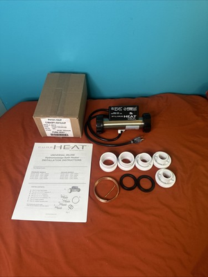 #ad Pure Heat Inline PRESSURE Activated Bath Heater 120V 1.5kW 3#x27; Cord Read Desc $114.99