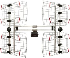 8 Element Bowtie Indoor/Outdoor HDTV Antenna - 70 Mile Range