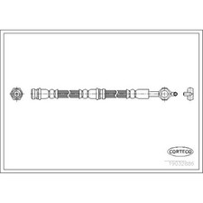 CORTECO Bremsschlauch Bremsleitung hinten passend für Ford Puma EC 19032886