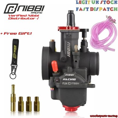 Nibbi PWK26 Performance Racing Carburetor   GENUINE   For Dirt Bike/Pit Bike