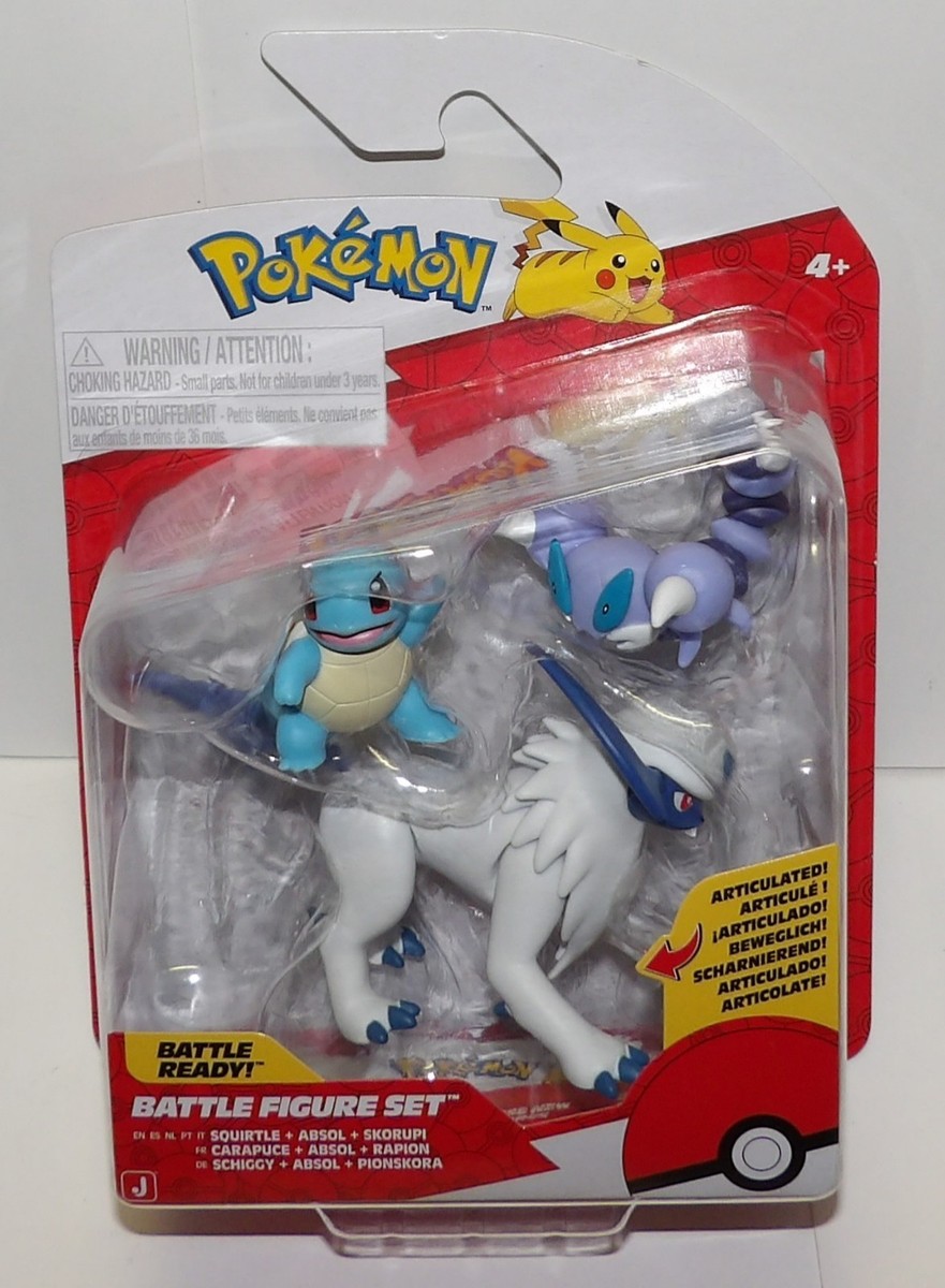 Pokemon Battle Ready Figure Set ~ SQUIRTLE ABSOL SKORUPI ~ NEW
