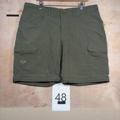 Boy Scouts Of America Switchback Shorts Mens 40x9 Olive Cargo Hiking Uniform Zip