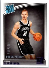 2018-19 Donruss Press Proof Purple #187 Dzanan Musa #/199 Rookie Brooklyn Nets