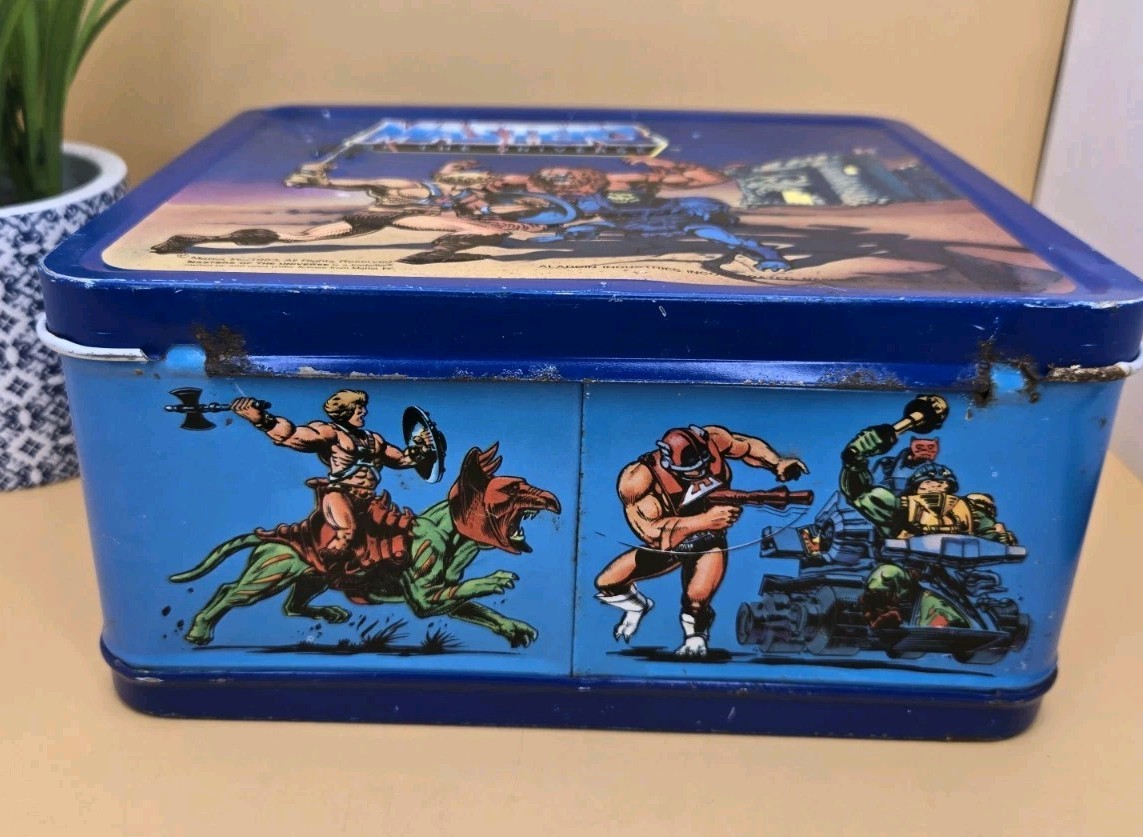 1983 Masters Of The Universe Lunch Box w/ Thermos By Aladdin