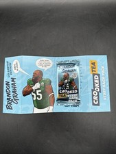 Autographed Brandon Graham Crooked Tea 25 LIMITED EDITION Strip Sack Pack Sealed
