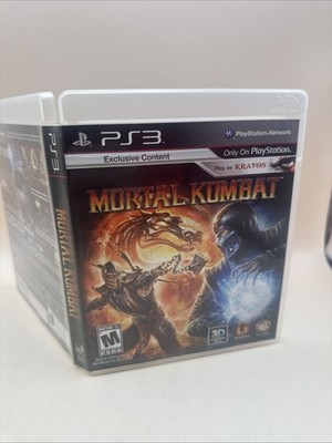 PS3 Mortal Kombat 2011 Game With Disk And Case
