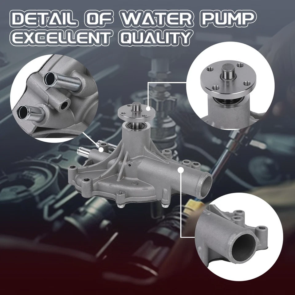Water Pump for 1987-1996 Ford F150 F250 F350 E150 Econoline Bronco AW4044 Foto 4 de 4