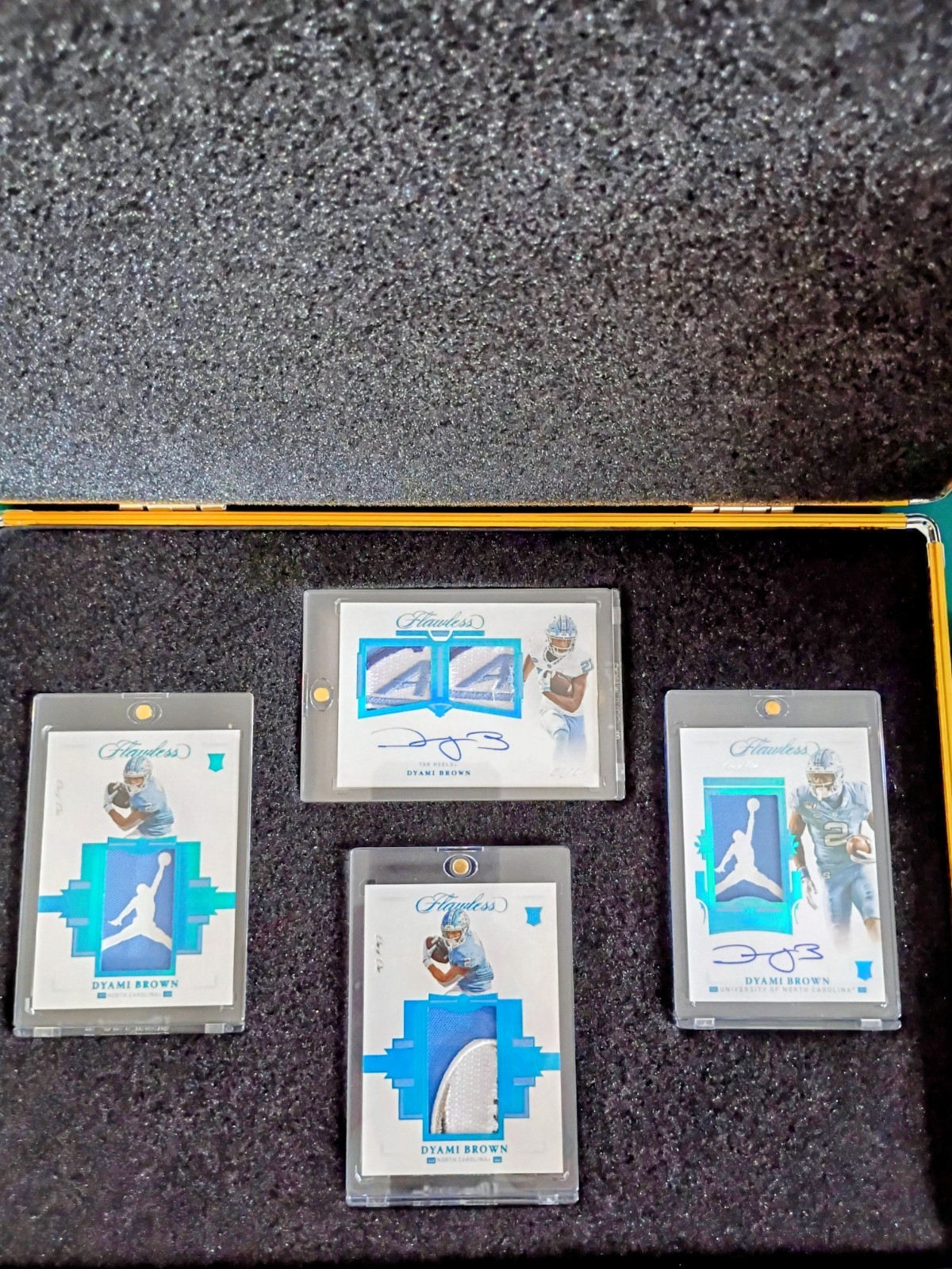 2021 PANINI FLAWLESS DYAMI BROWN ROOKIE PATCH AUTO 1/1 CASE X4 PLUS BONUS/25ππ view 1
