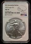 NGC MS70 2023 American Silver Eagle One Dollar 1oz 999 Silver Coin-368
