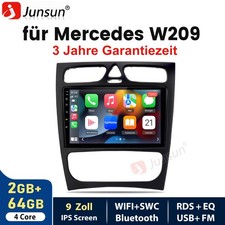 Android 15 Autoradio F&uuml;r Mercedes Benz C-Klasse W203 W209 W208 GPS Navi BT DAB+