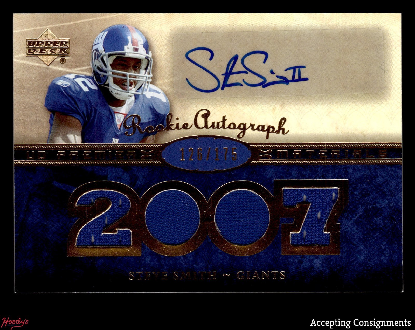 Steve Smith Upper Deck Premier #161 Autograph