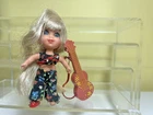 Rare Vintage Mattel Liddle Kiddles BEAT-A-DIDDLE Doll, Outfit, Guitar