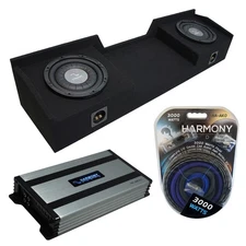 96-06 GMC Sierra Ext Cab Truck Harmony F124 Dual 12" Sub Box & HA-A800.1 Amp