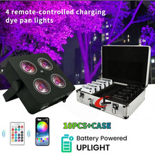 LED Flat Par 4X18w 6In1 Wireless Dmx Led Uplight Battery Powered Stage DJ Light