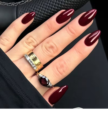 30 Press On Nails * Selbstklebende künstliche Fingernägel * Full Cover * drot 4