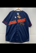 NEW VTG Star Wars Episode 1 Baseball Medium Jersey Darth Maul LEE Sport 23X30