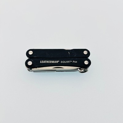 Leatherman Squirt PS4 BLACK - 8-in-1 Keychain Multi-Tool  Discontinued (CODE36)