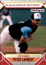 2023 Albuquerque Isotopes Choice #12 Peter Lambert San Dimas California CA Card