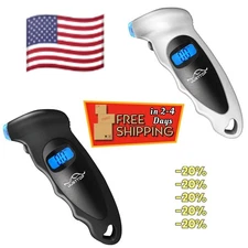 Digital Tire Pressure Gauge, 150PSI 4 Setting for Cars, Trucks and Bicycles