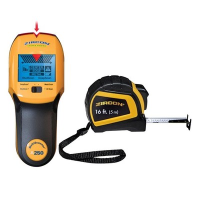 Zircon MultiScanner A250 All-in-One Stud Finder  Wall Scanner with Bonus Tape...