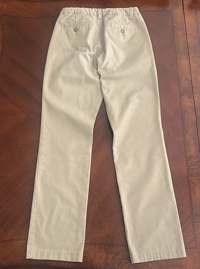 Pantalones de uniforme escolar Lands' End azul marino caqui para niña 16 S ajustados, ins 28,5" cintura ajustable Foto 3 de 4