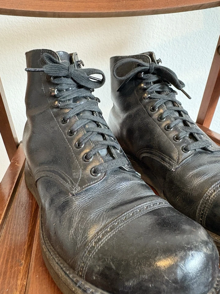 1955 Postman/Policeman Very Rare Red Wing Military Style Boots Sz 10 - Image 4 of 4