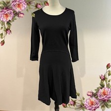 Simply Vera Wang long sleeve fit & flare Black light sweater Dress size medium