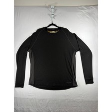 Realtree Thermal Shirt Mens Large Charcoal Grey Good Waffle Knit Base Layer