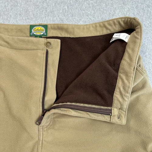 Cabela's Pants Mens Size 44 Brown Tan Straight Leg Fleece Outdoor Gear Hunting - Picture 2 of 13