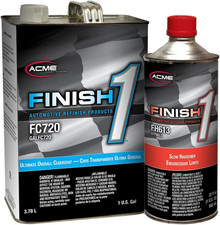 Finish 1 Ultimate Overall Clearcoat, FC720, 1GAL /With Hardener Hardener Slow