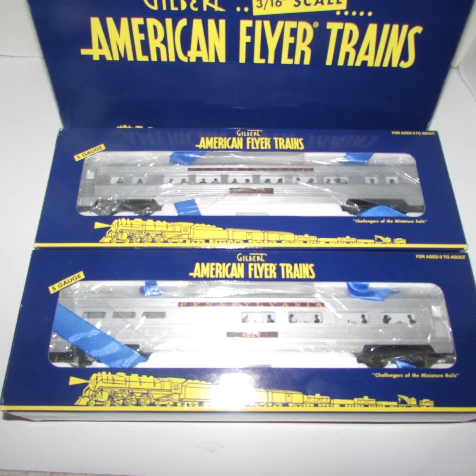 American Flyer 6-48975 S Gauge Pennsylvania Railroad Passenger Car Set LNOB!!!! - Image 2 of 4