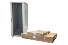 ARMADIO RACK 19" PER RETI 32U (A)1610, (L)600, (P)600 COLORE GRIGIO DISASSEMBLAT