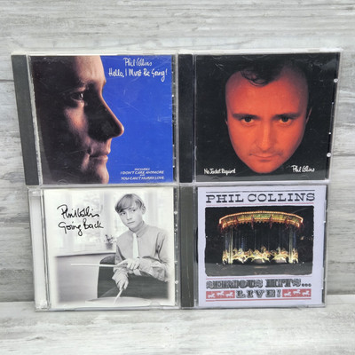 Phil Collins CD Lot (4) Hello I Must Be Going No Jacket Required Going Back Hits