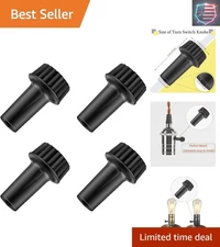 Reliable E26 Lamp Switch Replacement - Pack of 4 Rotary Knobs for Quick Fix