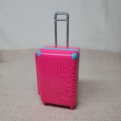 BARBIE DOLL ACCESSORY PINK PURPLE LUGGAGE ON Non