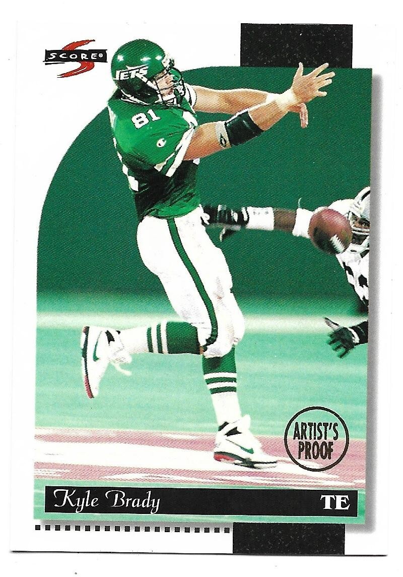 Kyle Brady 1996 Score Artist's Proof  #44 New York Jets
