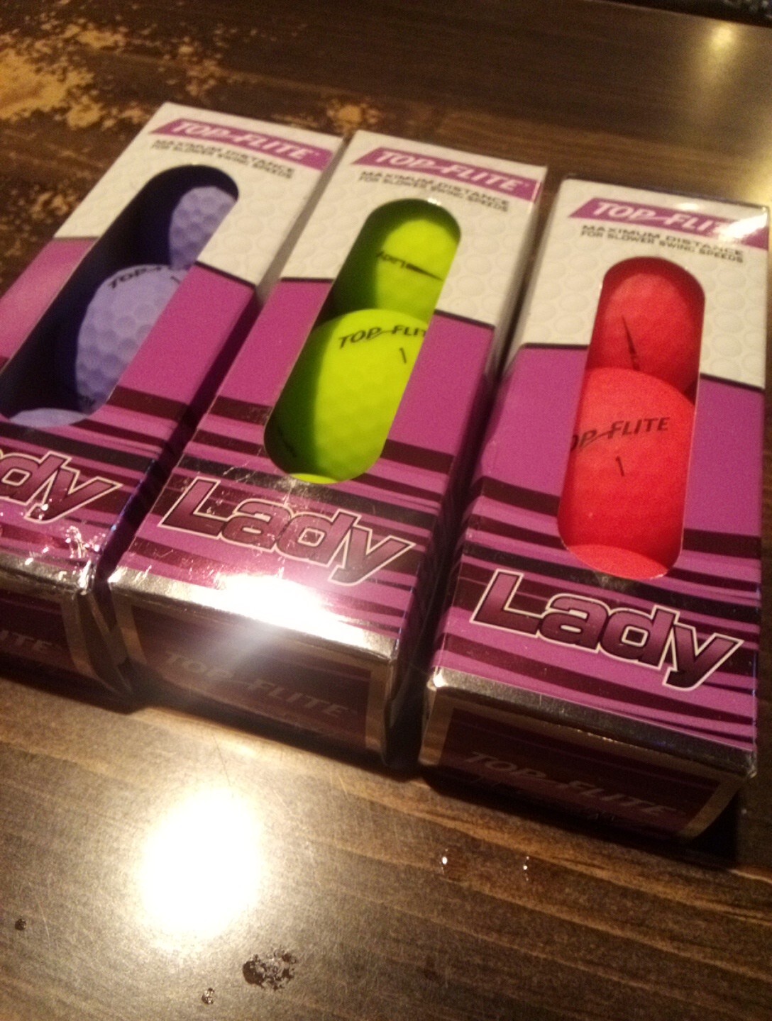 9 New Top-Flite Golf Balls - Lady - Max Distance For Slower Swing Speeds 
