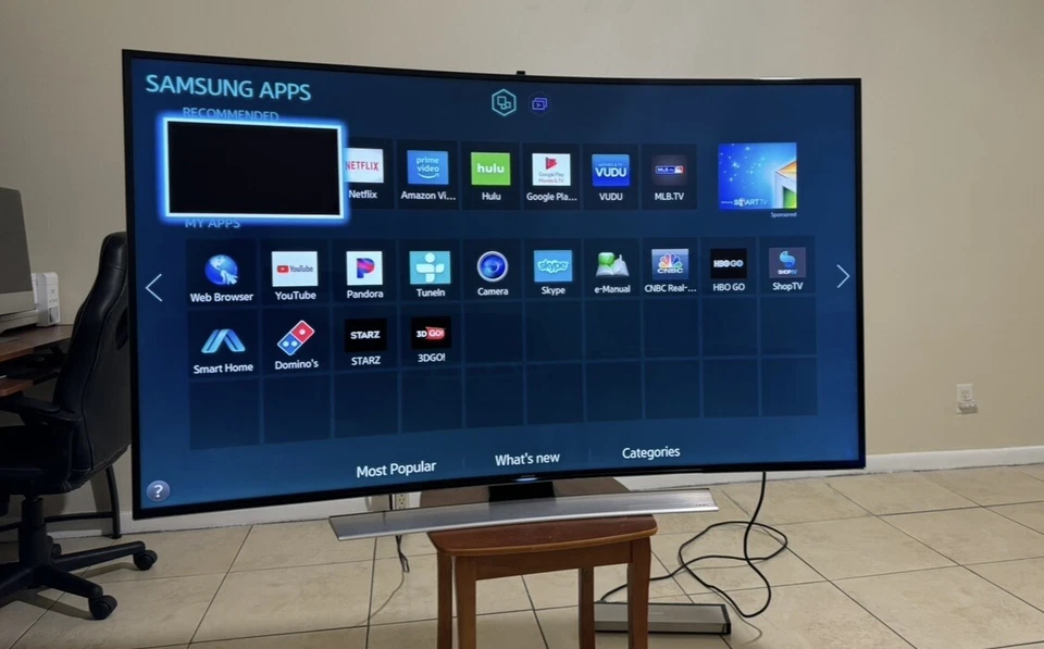 SAMSUNG 65 INCH 4K 3D CURVED SMART TV UN65HU9000F - Image 3 of 4