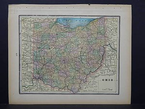 Antique Map 1897 United States M5 31 Ohio And Cincinnati Ebay