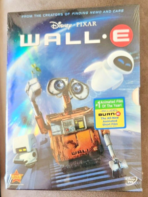 Wall-E DVD Disney-Pixar Movie 2008, Bonus Material Animated Family NEW w/ JACKET