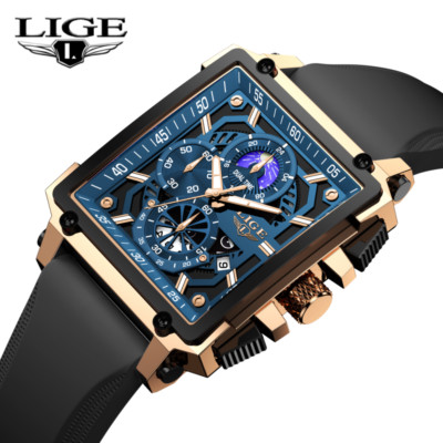 Waterproof Men Watch Quartz Luminous Date Moon image Casual Business Wristwatch