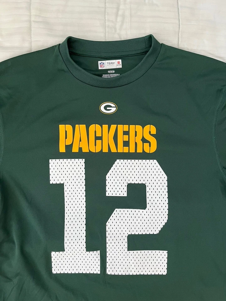 Мужская спортивная футболка Green Bay Packers Rodgers No12 командная одежда НФЛ M - Изображение 2 из 4